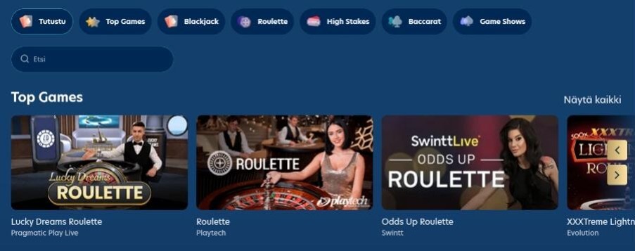 Lucky Dreams Live Casino 